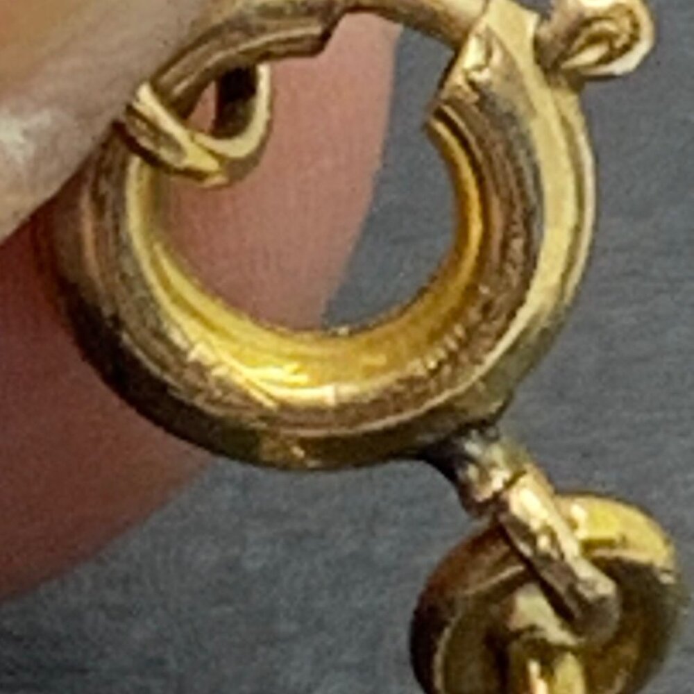 12K Gold Filled Ornate Enamel Egg Pendant  Enamel Cross on 19" Cable Chain - Picture 16 of 16
